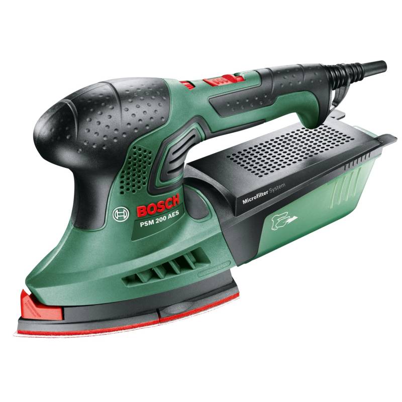 Bosch Multischleifer PSM 200 AES mit 2 Schleifplatten von Bosch