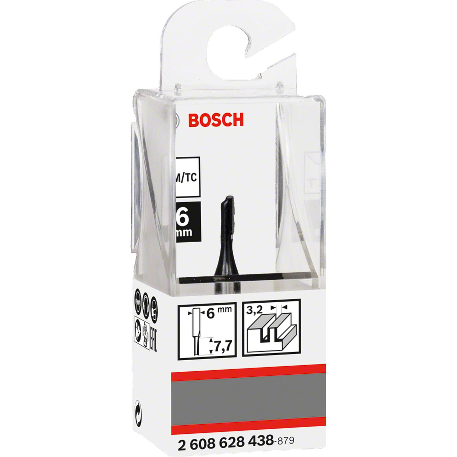 Bosch Nutfräser 'Standard for Wood' Ø 0,32 cm, Arbeitslänge 0,77 cm von Bosch