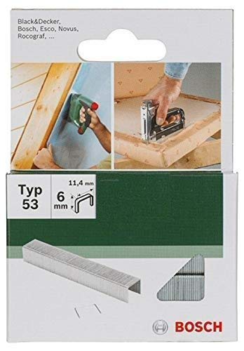Bosch Original Heftklammern (L= 6 mm, 5000 Stück) für Bosch HT8 & HT14 Handtacker mit Stanley KeyTape von Bosch