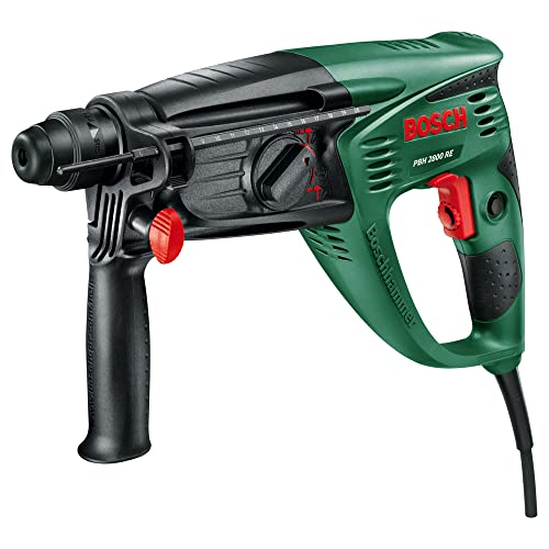 Bosch Home and Garden Bohrhammer PBH 2800 RE (Flachmeißel, Tiefenanschlag, Zusatzhandgriff, Koffer (720 W, Bohr-Ø Beton 26 mm)), 0603393000 von Bosch