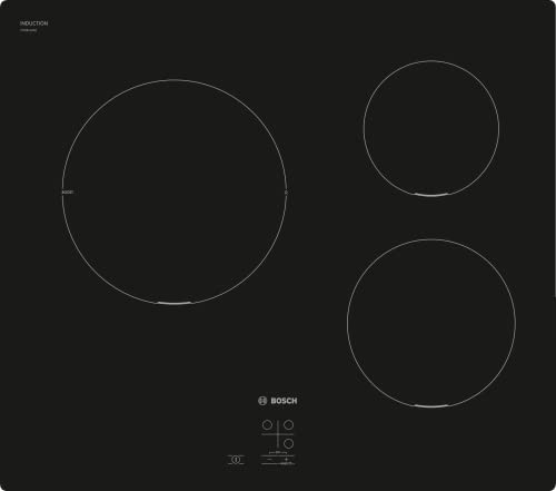 Bosch Electroménager Bosch PUC611AA5E Serie 2 Induktionskochfeld mit 3 Kochfeldern, 60 cm Leistung, 4600 W, schwarz von Bosch Electroménager