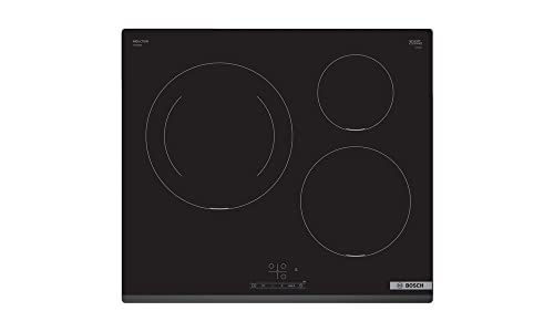 Bosch PUJ631BB5E TouchSelect Induktionskochfeld, 60 cm, 3 Zonen, 28 cm, schwarz von Bosch