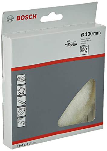 Bosch Professional Lammwollhaube (130 mm, Polieren), 2608610001 Grau von Bosch Professional