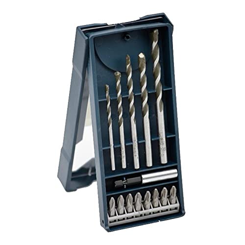 Bosch Pro Professional Mehrzweckbohrer DIY 14tlg. Mini-X-Line Universalbohrer-Set mit Magnet-Bithalter und Bits PH2 und PZ2 Fliesen-, Holz-, Stein-, Beton- und Metallbohrer von Bosch