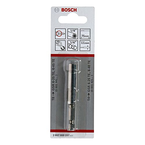 Bosch Accessories Professional Universalhalter mit Dauermagnet und Sprengring mit 1/4"-Sechskantschaft (Länge: 75 mm) von Bosch Professional