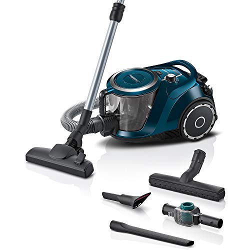 BOSCH ProFamily Serie|6 7224972, Beutelloser Staubsauger, Blau Metallic, 600 W, 4 liters, 69 Dezibel von BOSCH