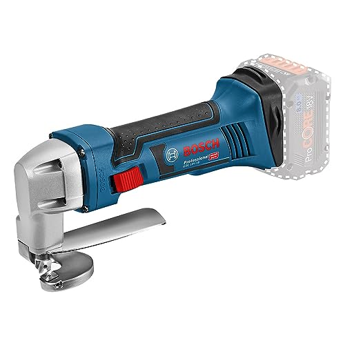 Bosch Professional 18 V System Akku Blechschere GSC 18V-16 (ohne Akkus und Ladegerät, im Karton), Farbig, 0601926200 von Bosch Professional