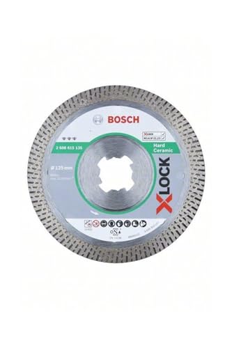 Bosch Professional 1x Diamanttrennscheibe Best (für harte Keramik, X-LOCK, Ø125 mm, BohrungsØ: 22,23 mm) von Bosch