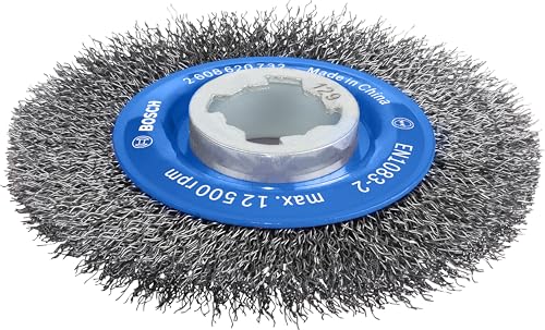 Bosch Professional 1x Scheibenbürste Gewellter Draht Clean (für Metall, X-LOCK, Ø 115 mm, Drahtstärke 0,3 mm, Zubehör Winkelschleifer) von Bosch