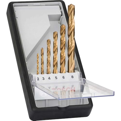 Bosch Professional 6tlg. Metallbohrer-Set HSS-TiN Robust Line, Durchmesser: 2.0-8.0 Bosch Professional 6tlg. Metallbohrer-Set HSS-TiN Robust Line, Durchmesser: 2.0-8.0 von Bosch