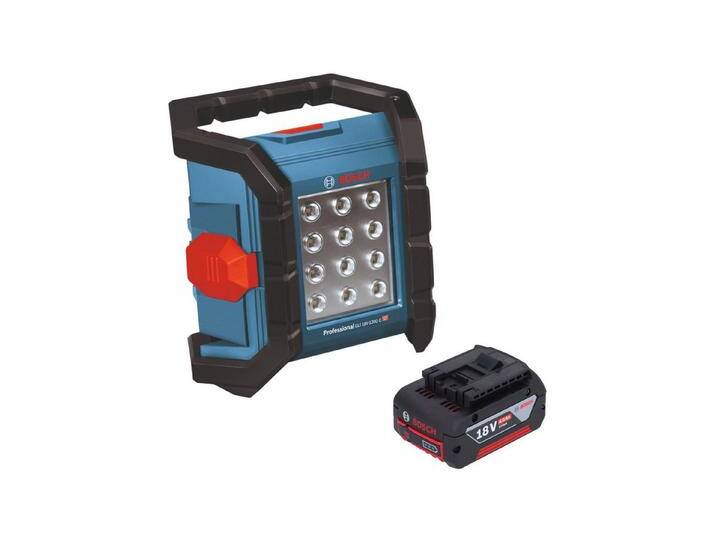 Bosch Professional Baustrahler GLI 18V-1200 C Professional 18 V 1200 lm + 1x Akku 4,0 Ah - ohne Lader von Bosch