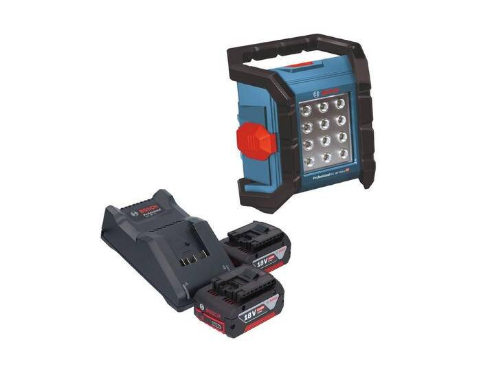 Bosch Professional Baustrahler GLI 18V-1200 C Professional 18 V 1200 lm + 2x Akku 4,0 Ah + Lader Bosch Professional Baustrahler GLI 18V-1200 C Professional 18 V 1200 lm + 2x Akku 4,0 Ah + Lader von Bosch