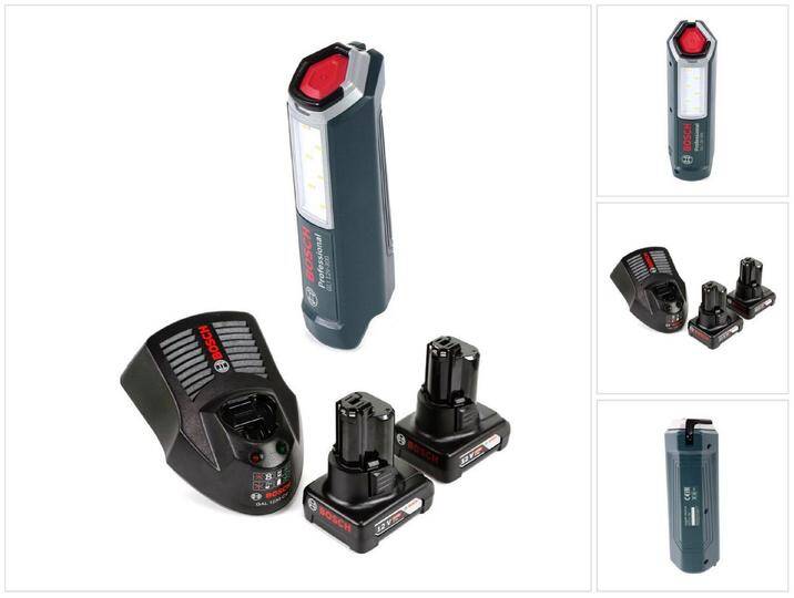 Bosch Professional Baustrahler Professional GLI 12V-300 Akku Lampe + 2x GBA 12V 4,0 Ah Akku + GAL 12 Bosch Professional Baustrahler Professional GLI 12V-300 Akku Lampe + 2x GBA 12V 4,0 Ah Akku + GAL 12 von Bosch
