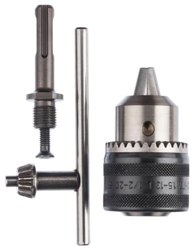 Bosch Accessories Bosch 3tlg. SDS plus-Adapter mit Bohrfutter (Ø 1,5–13 mm, Ohne Schlagfunktion, Zubehör für Bohrhömmer mit Hammerstopp) von Bosch Professional