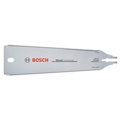 Bosch Sägeblatt Ryoba 250mm (Ersatzsägeblatt für Japansäge Ryoba 250mm; für Holz und Kunststoff; präzise Schnitte; beidseitig verzahnt 7-10 TPI/ 17 TPI; ultrascharfe Zähne 3 PT; SK5 Stahl) von Bosch