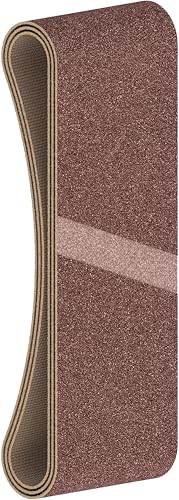 Bosch 3x PRO Paint on Wood and Hardwood X440 Schleifband für Schleifer (für Farbe auf Holz, Hartholz, 65 x 410 mm, Körnung 100, Professional Zubehör Bandschleifer) von Bosch