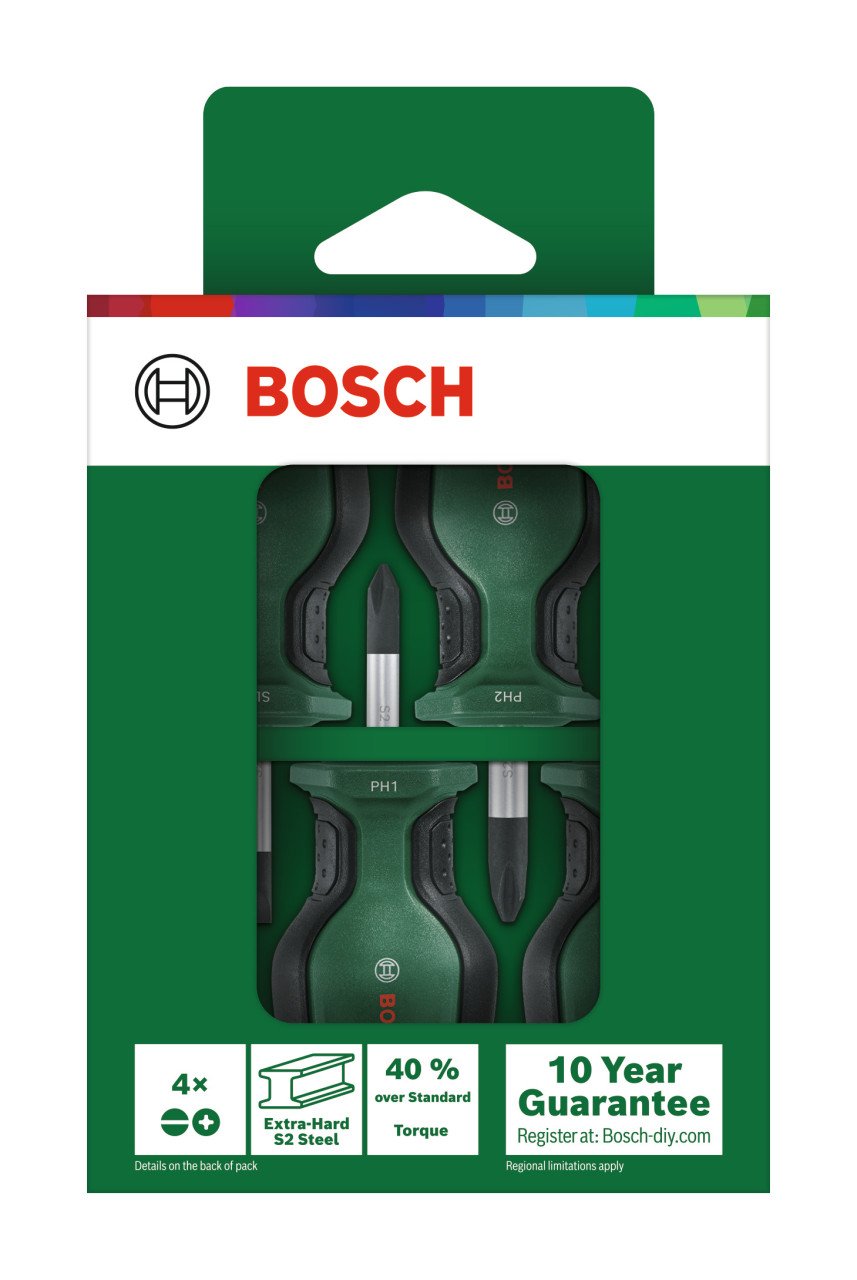 Bosch Schraubendreher-Set kurz 4-teilig Bosch Schraubendreher-Set kurz 4-teilig von Bosch