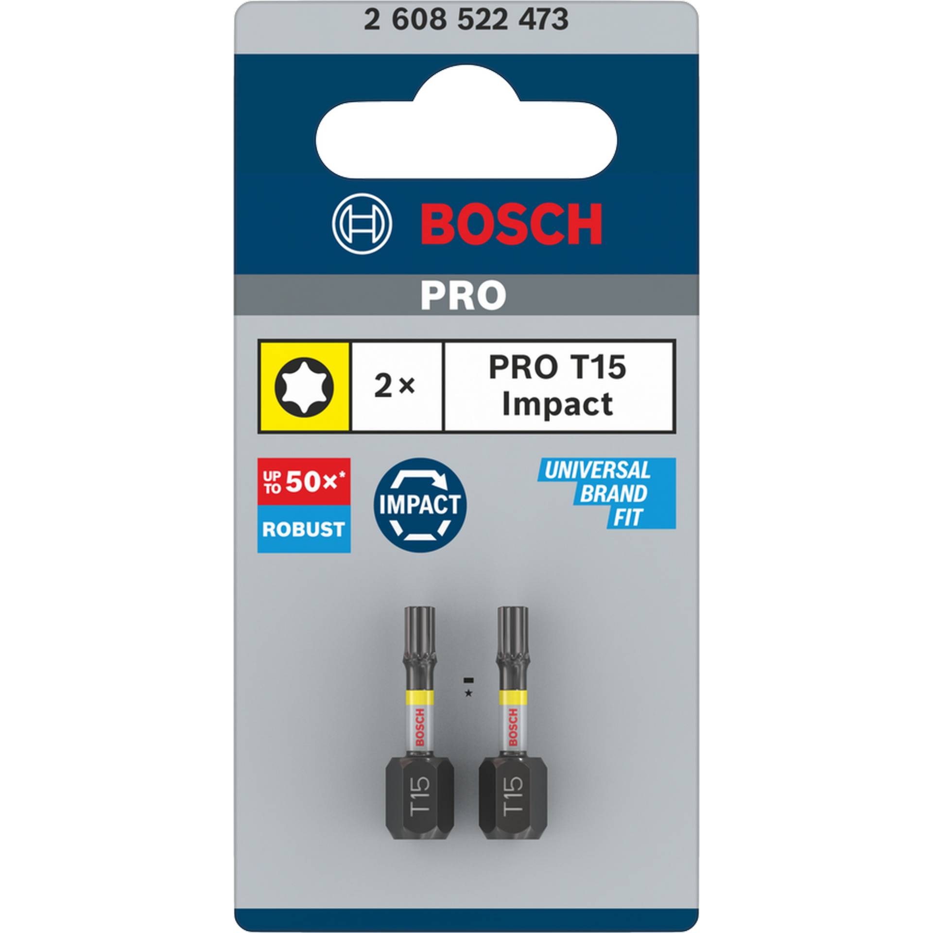 Bosch Schrauberbit 'Pro Torx Impact' T15, 25 mm 2-teilig Bosch Schrauberbit 'Pro Torx Impact' T15, 25 mm 2-teilig von Bosch