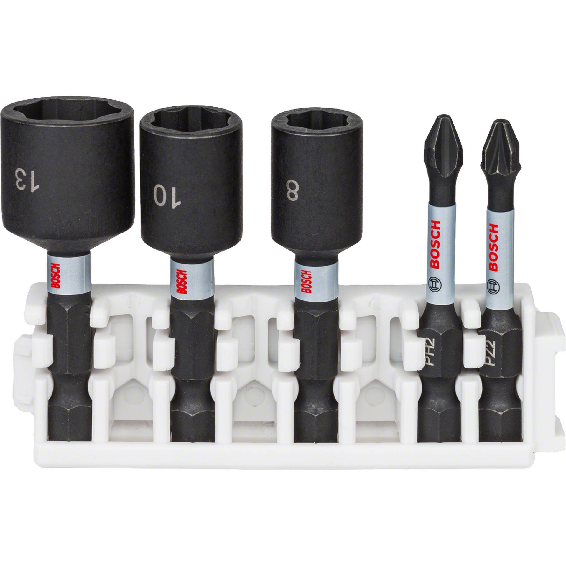 Bosch Schrauberbit- und Steckschlüssel 'Impact Control' Größe 8/10/13 5-teilig Bosch Schrauberbit- und Steckschlüssel 'Impact Control' Größe 8/10/13 5-teilig von Bosch