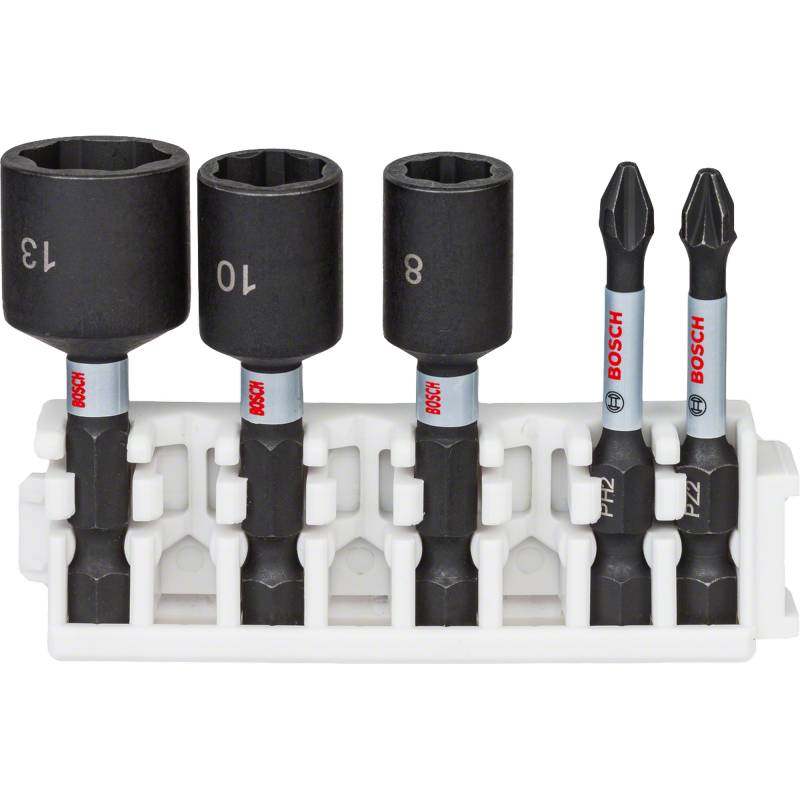 Bosch Schrauberbit- und Steckschlüssel 'Impact Control' Größe 8/10/13 5-teilig von Bosch