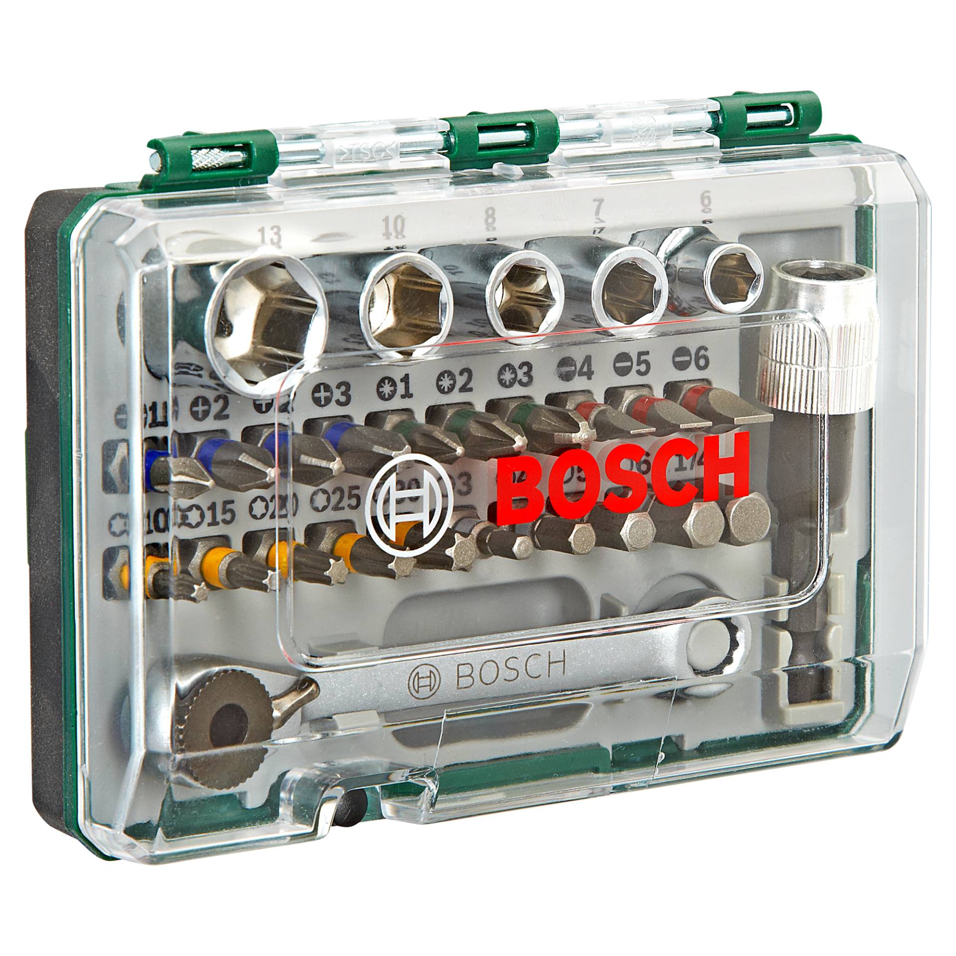 Bosch Schrauberbitset 27-teilig mit Ratsche Bosch Schrauberbitset 27-teilig mit Ratsche von Bosch