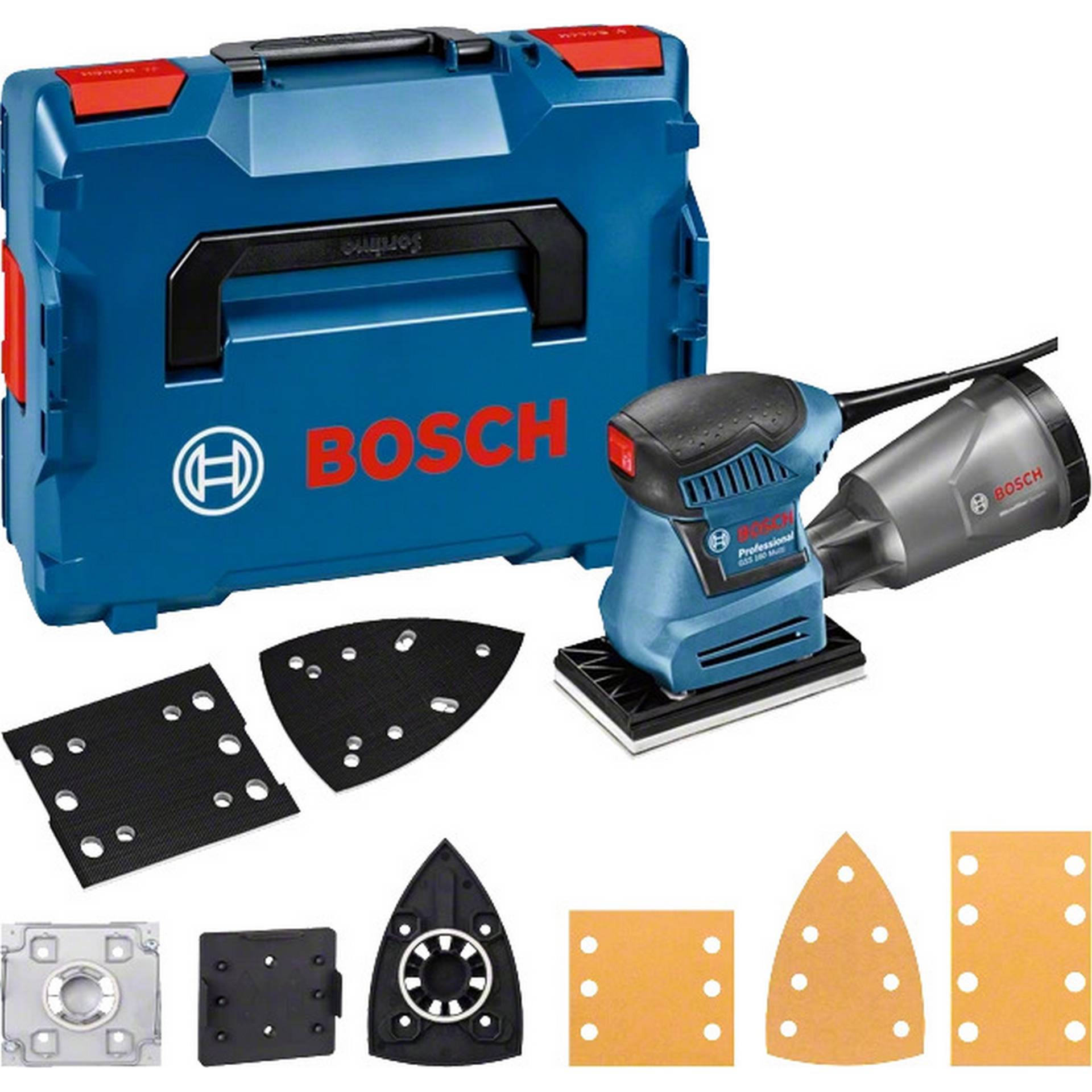 Bosch Schwingschleifer 'GSS 160 Multi Professional' 180 W, inklusive Zubehör und L-BOXX 136 Bosch Schwingschleifer 'GSS 160 Multi Professional' 180 W, inklusive Zubehör und L-BOXX 136 von Bosch