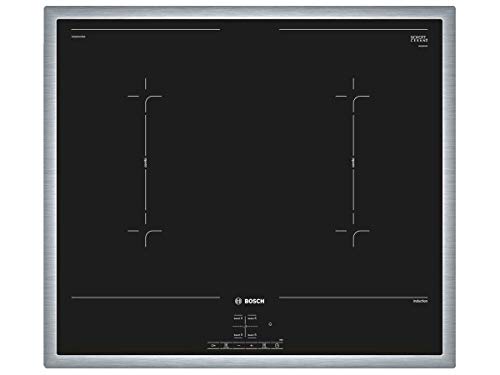 Bosch Serie 4 NVQ645CB5E Kochfeld Eingebaut Zonen-Induktionskochfeld Schwarz, Edelstahl - Kochfelder (Eingebaut, Zonen-Induktionskochfeld, Glaskeramik, Schwarz, Edelstahl, Vollverkleidung, von Bosch