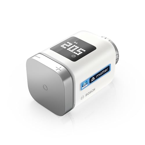 Bosch Smart Home Heizkörperthermostat II [+M], smartes Thermostat, Flexible Nutzung im Bosch Smart Home System oder in herstellerübergreifend in Matter Systemen von Bosch
