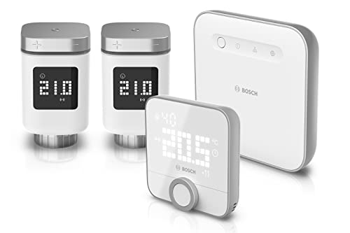 Bosch Smart Home komfortabel Heizen-Set, 2X Heizkörperthermostat II, 1x Raumthermostat II, 1x Controller II von Bosch