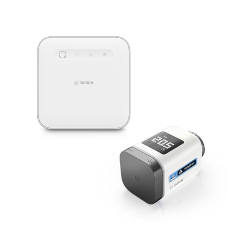 Bosch Smart Home smartes Heizkörperthermostat Starter-Set, 1x Controller II, 1x Heizkörperthermostat II [+M] anthrazit von Bosch
