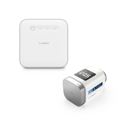 Bosch Smart Home smartes Heizkörperthermostat Starter-Set, 1x Controller II, 1x Heizkörperthermostat II [+M] von Bosch