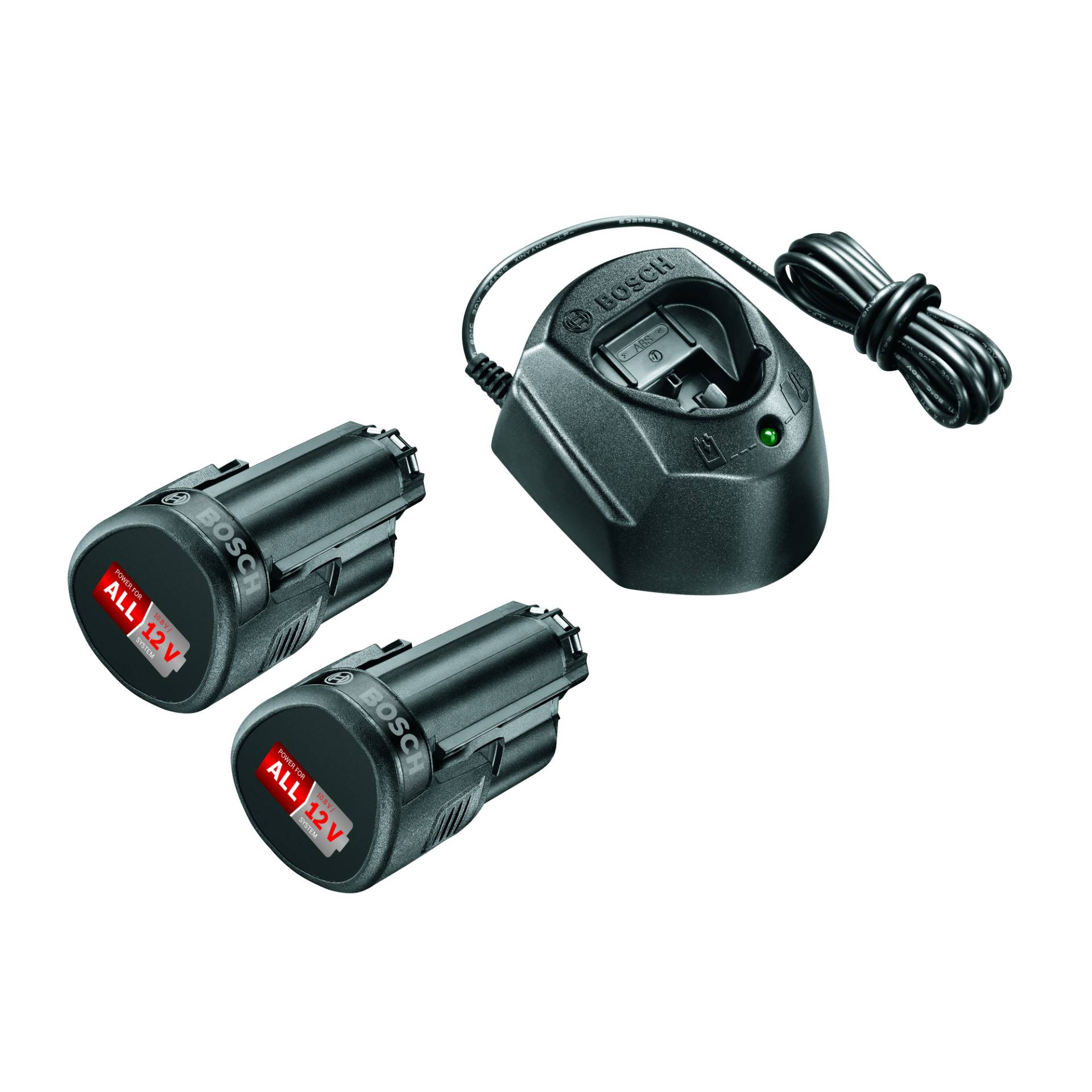 Bosch Akku-Starter-Set 'Power for All' Ladegerät und 2 x Akku 12 V, 1,5 Ah Bosch Akku-Starter-Set 'Power for All' Ladegerät und 2 x Akku 12 V, 1,5 Ah von Bosch