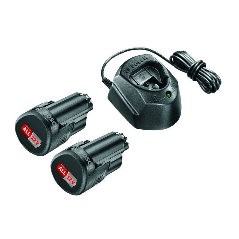 Bosch Akku-Starter-Set 'Power for All' Ladegerät und 2 x Akku 12 V, 1,5 Ah von Bosch