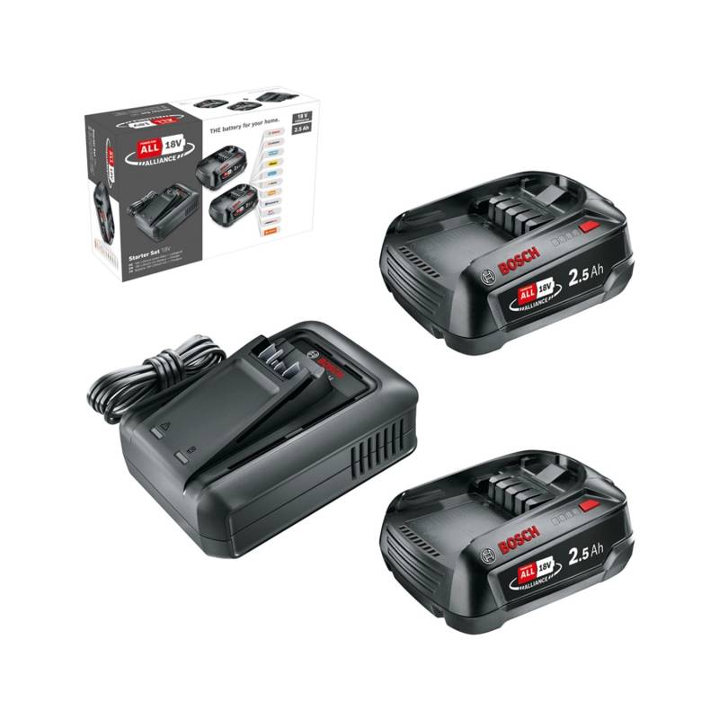 Bosch Starter-Set mit 2 x 2,5 Ah Akkus inkl. Ladegerät AL 18 V-44 von Bosch