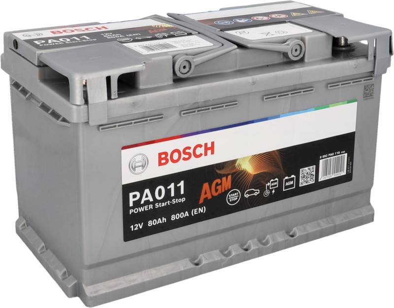 Bosch Starterbatterie AGM 80Ah 800A PowerLine von Bosch
