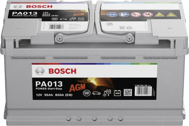 Bosch Starterbatterie AGM 95Ah 850A PowerLine von Bosch