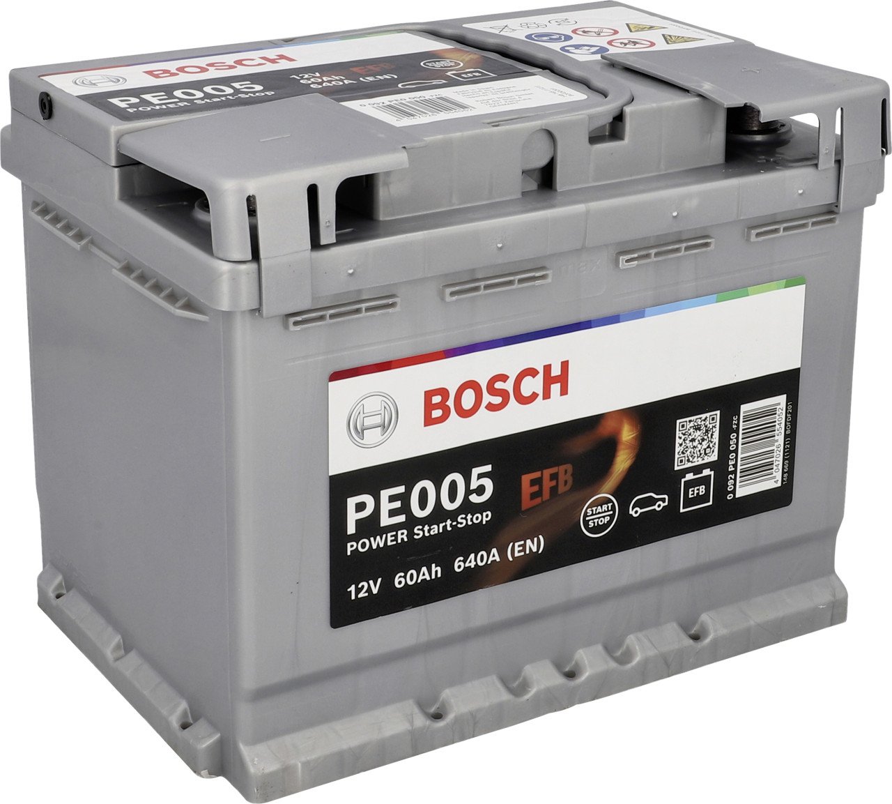 Bosch Starterbatterie EFB 60Ah 640A PowerLine von Bosch