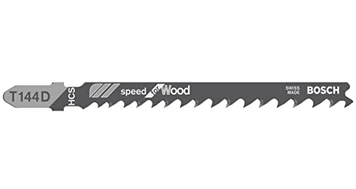 Bosch Professional 25 x Stichsägeblatt T 144 D Speed for Wood (für weiches Holz, gerader Schnitt, Zubehör Stichsäge) von Bosch Professional