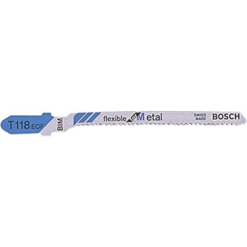 Bosch Professional 5x Stichsägeblatt T 118 EOF Flexible for Metal (für Stahlbleche, Zubehör Stichsäge) von Bosch Accessories