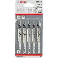 Bosch - Stichsägeblatt t 101 b, Clean for Wood, 5er-Pack von Bosch