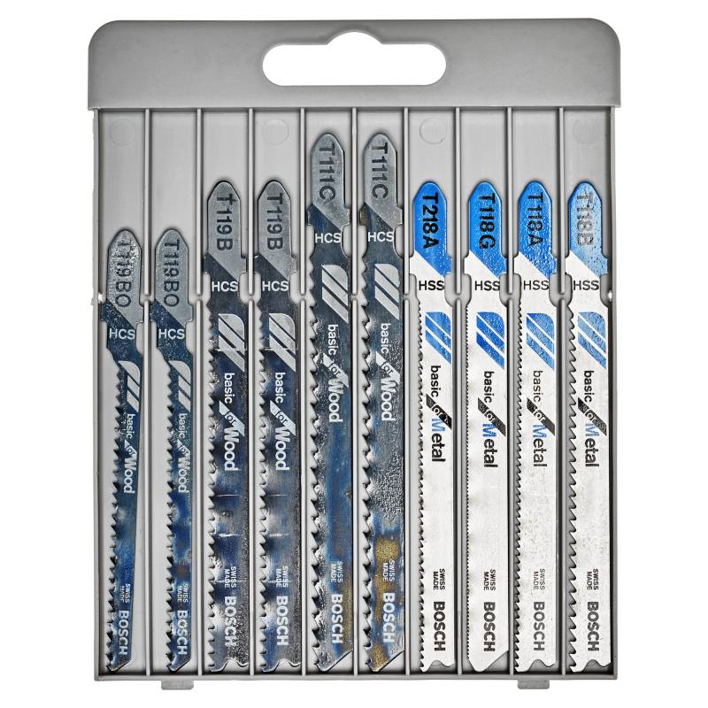 Bosch Stichsägeblatt-Set Basic für Metall und Holz 'Professional' 10 Stück von Bosch