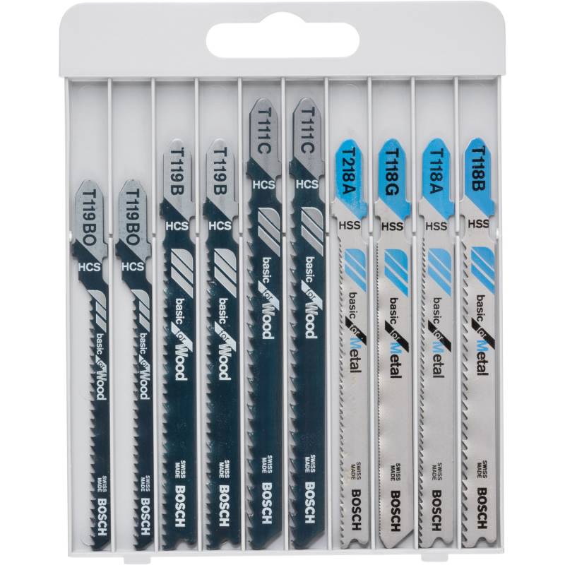 Bosch Stichsägeblatt-Set Pro T-Schaft 10-teilig von Bosch