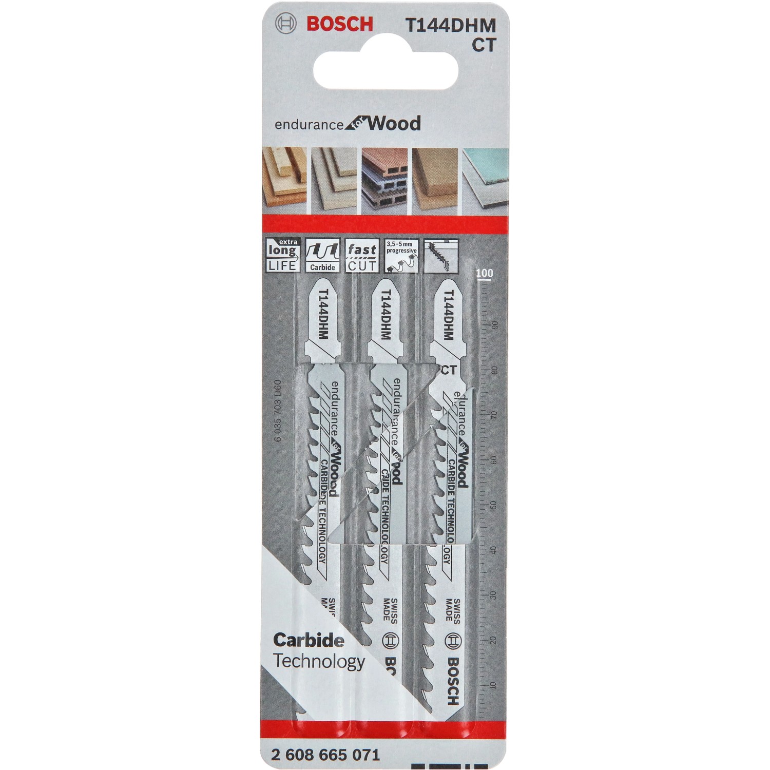 Bosch Stichsägeblatt T 144 DHM Endurance for Wood 3er-Pack Bosch Stichsägeblatt T 144 DHM Endurance for Wood 3er-Pack von Bosch