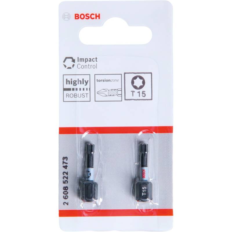 Bosch T15-Schrauberbits Impact Control 2-teilig von Bosch