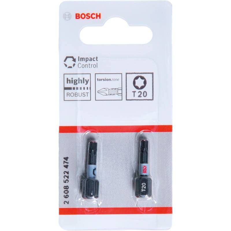 Bosch T20-Schrauberbits Impact Control 2-teilig Bosch T20-Schrauberbits Impact Control 2-teilig von Bosch PRO