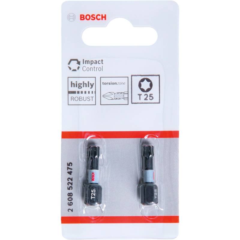 Bosch T25-Schrauberbits Impact Control 2-teilig von Bosch