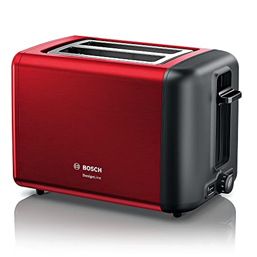 Bosch TAT4P424DE Toaster 2 Slice(s) 970 W Black Red von BOSCH