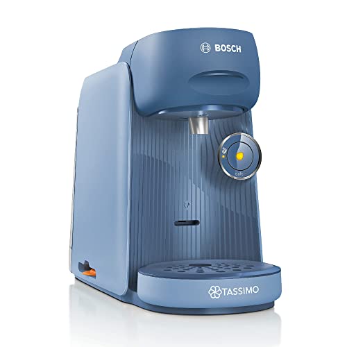 Bosch Tassimo Finesse Kapselmaschine TAS16B7 Kaffeemaschine by, 70 Getränke, intensiverer Kaffee auf Kopfdruck, Abschaltautomatik, perfekt dosiert, platzsparend, 1400 W, lupinenblau von Bosch