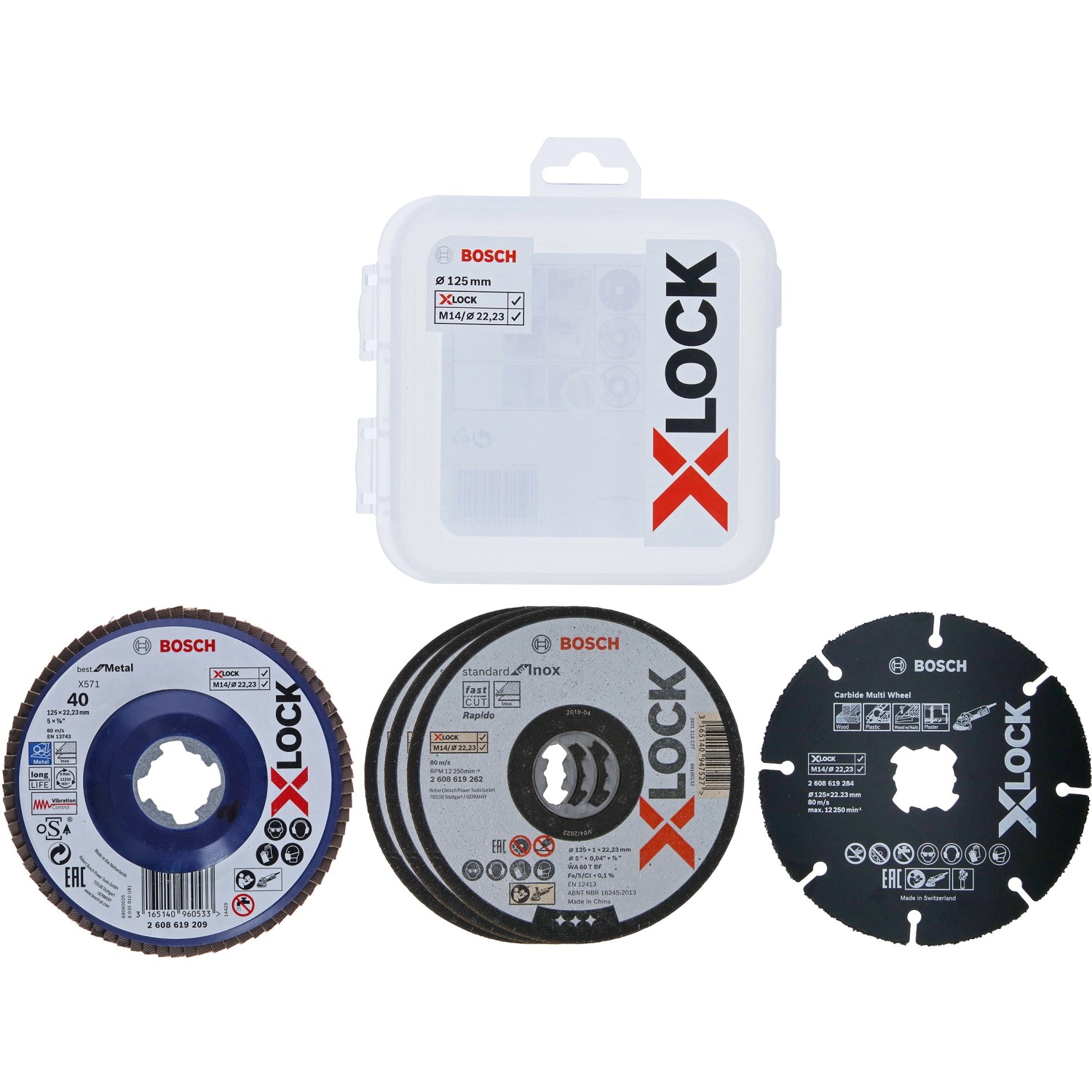 Bosch Trenn- und Fächerschleifscheiben-Set X-Lock 125 mm CMW Bosch Trenn- und Fächerschleifscheiben-Set X-Lock 125 mm CMW von Bosch PRO
