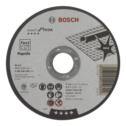 Bosch Trennscheibe 125x1,0 mm INOX gerade von Bosch Accessories
